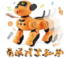 Nuotoliniu būdu valdomas robotas šuo žaislas vaikams, kalbantis ir šokantis, programuojamas išmanusis augintinis, interaktyvus robotas šuo, RC robotas žaislas, robotas šuo vaikams