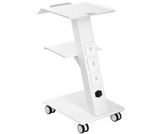 Odontologijos laboratorijos vežimėlio vežimėlis, mobilus riedėjimo vežimėlis, 3 sluoksniai su lizdu