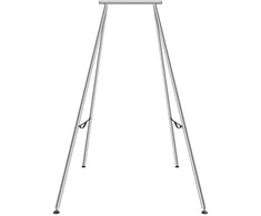 Oro jogos rėmas, 2.9 m aukščio, 250 kg, chromuotas plienas, jogos sūpynės, inversijos įranga, vidaus/lauko