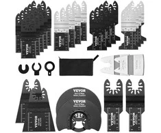 Osciliuojančio įrankio peiliukų rinkinys, 30 vnt., universalus, medienai, metalui, plastikui, greito tvirtinimo pjūkleliai, pjaustymo geležtės, osciliaciniai peiliai
