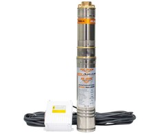 Panardinamas sraigtinis siurblys, švariam vandeniui tiekti, nerūdijančio plieno konstrukcija, 1100W variklis, 100m kėlimo aukštis, 1800L/h našumas