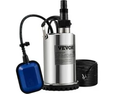 Panardinamas vandens siurblys, 550W, automatinis plūdinis jungiklis, nerūdijančio plieno siurblys švariam vandeniui, užtvindytų vietų siurblys, baseino siurblys, drėkinimo siurblys