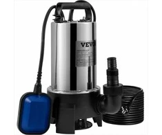 Panardinamasis vandens siurblys, 1100W automatinis plūdinis jungiklis, nerūdijantis plienas švariam ir nešvariam vandeniui, baseinų ir tvenkinių sausinimas, elektrinis drenažo siurblys