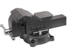 Pasukamas spaustuvas mechaniniam apdirbimui, su 125 mm žandikauliais, ketaus spaustuvas, metalo apdirbimo spaustuvas, stalo spaustuvas