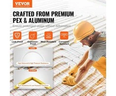 PEX-AL-PEX vamzdis, 300m, 16mm skersmens aliuminio-plastiko kompozitinis vamzdis, deguonies barjeras spindulinio grindų PEX vamzdis, spindulinio šildymo grindų vamzdynas