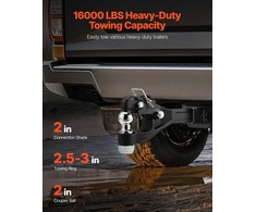 Pintle kablys, 5.08 cm imtuvas, didelės apkrovos vilkimas, 7257 kg talpa, priekabos pintle kablys sunkvežimiui ir visureigiui