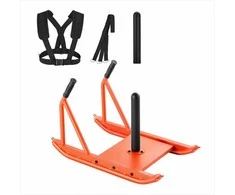 Plieninės svorio rogės sportui ir greičiui, oranžinės, suderinamos su 25/51 mm diskais, jėgos ir ištvermės treniruočių įranga raumenų auginimui, sporto inventorius su rankena