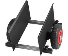 Plokščių vežimėlis, 272.15 kg, reguliuojamas plotis, pneumatiniai ratai, gipso kartono, durų transportavimui