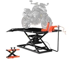 Pneumatinis motociklo keltuvas 680 kg, nuimamas stalviršis, motociklų remonto stovas, sunkvežimių, priežiūros įranga