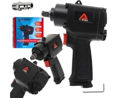 Pneumatinis smūginis veržliasukis, kompaktiškas mini dizainas, 1100 Nm atlaisvinimo sukimo momentas, „Twin Hammer“ mechanizmas, 12.7 milimetro sukimo antgalis