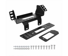 Polaris Ranger gervės laikiklis gelbėjimui purvinuose keliuose, milteliniu būdu dengtas plieno jungties adapteris, trijų skylių dizainas, suderinamas su 907-1633 kg gervėmis, bekelės įranga