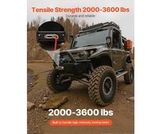 Polaris Ranger gervės laikiklis gelbėjimui purvinuose keliuose, milteliniu būdu dengtas plieno jungties adapteris, trijų skylių dizainas, suderinamas su 907-1633 kg gervėmis, bekelės įranga
