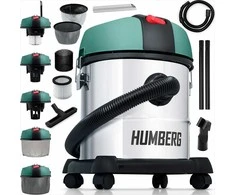 Pramoninis dulkių siurblys, 20L talpa, 1200W galia, šlapiam ir sausam siurbimui, pelenų ir šiukšlių siurblys