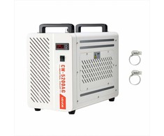 Pramoninis vandens aušintuvas CO2 lazerinio graviravimo ir pjovimo staklėms, su kompresoriumi, 7 L bako talpa, 13 L/min maksimalus srautas, lazerinis aušintuvas, aušinimo sistema