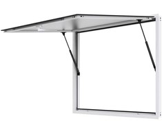 Prekybos kiosko aptarnavimo langas, maisto furgono aptarnavimo stogelis, 1220 mm x 915 mm prekybos langas, aliuminio lydinio prekybos langas, mobilus maisto aptarnavimo langas