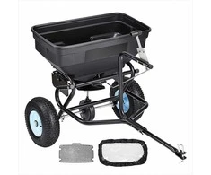 Prikabinamas išcentrinis barstytuvas sėkloms, trąšoms, druskai ir ledo tirpikliui, 59 kg talpa, 30 reguliuojamų nustatymų, 3 m barstymo plotis, sodo vejos barstytuvas, mechaninis barstytuvas