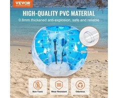 Pripučiamas buferinis kamuolys, 1,5 m, komandiniams žaidimams, PVC Zorb kamuolys