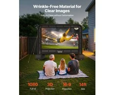 Projektorius Pripučiamas filmų ekranas, 4.27 metro, lauko kinui, nešiojamas projektoriaus ekranas, filmų vakaras kieme, namų kino ekranas