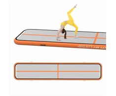 Pripučiamas gimnastikos kilimėlis, 5 m oro takelis, su elektrine pompa, skirtas namų treniruotėms, gimnastikai, akrobatikai ir reabilitacijai