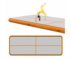 Pripučiamas gimnastikos kilimėlis, oro takelis treniruotėms, 5 x 2 metrai, su elektrine pompa