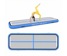 Pripučiamas gimnastikos kilimėlis, skirtas treniruotėms namuose, akrobatinei ir meninei gimnastikai, su elektrine pompa