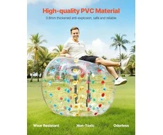 Pripučiami buferiniai kamuoliai, 1.5m PVC kūno sumo zorb kamuolys lauko žaidimams, žmogaus žiurkėno kamuolys, pripučiamas burbulinis kamuolys