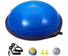 Pusinis jogos kamuolys su juostomis, 66 cm balanso kamuolys, stabilumo, pusiausvyros treniruoklis, reabilitacijai