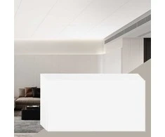 PVC lubų plokštės 60.5x121.3 cm, atsparios ugniai, vandeniui, baltos dekoratyvinės lubų panelės