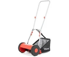 Rankinė vejapjovė mažam sodui, 30 cm pjovimo plotis. Stumdoma žoliapjovė, mechaninė vejapjovė