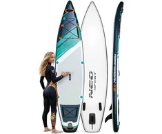 „Reefbreak“ SUP lenta vandens sportui su irklu, siurbliu ir kuprine, pripučiama irklentė, irklentė stovint, vandens sporto lenta