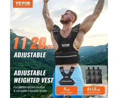 Reguliuojama svorio liemenė vyrams ir moterims, 5-9.1kg, jėgos treniruočių liemenė, bėgimo svorio liemenė