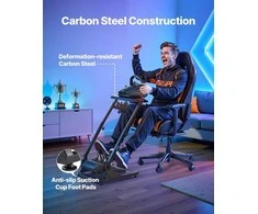 Reguliuojamas lenktynių vairo stovas, sulankstomas simuliatoriaus kokpitas, skirtas Logitech ir Thrustmaster vairams, žaidimų įranga, lenktyninių žaidimų priedai