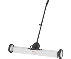 Riedantis magnetinis šlavimo įrenginys, didelio našumo metalo surinkėjas, dirbtuvių garažo kiemo valiklis, 76.2cm šlavimo įrenginys