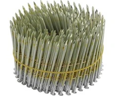 Ritininės vinys 70 mm, žieduotos cinkuotos vinys, viela sujungtos vinys, stogo vinys, statybinės vinys