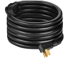 RV ilgintuvas, 40 amperų, 8 AWG galingas kabelis, priekabai, kemperiui, nameliui ant ratų