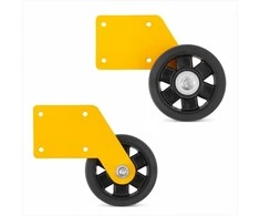 Sandėlio kopėčių ratukai, vienpusėms kopėčioms, mobilios platformos konvertavimas, tvirti ratukai, 80 mm ratai