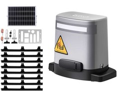 Saulės energijos stumdomų vartų atidarytuvas, 280 W elektrinis variklis, infraraudonųjų spindulių jutiklis, 816 kg vartų talpa, automatinė stumdomų vartų sistema