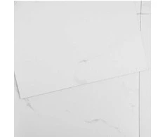 Savaime limpančios vinilo grindų plytelės, 305x305 mm, 50 vnt., balto marmuro, klijuojamos, PVC, namų dekorui