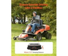 Sėdynės pakabos komplektas be slankiklio takelio vejapjovei, krautuvui, traktoriui, universalus, juodas