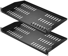 Serverio lentynos tinklo įrenginiams, 2 vnt. 1U ventiliuojamos, 482.6 mm, serverių lentyna, įrangos platforma