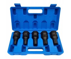 Šešiabriaunių raktų rinkinys, 3/4 colio pavara, 14-24mm, 5 dalių smūginių šešiabriaunių raktų rinkinys, ratų veržlių raktų rinkinys