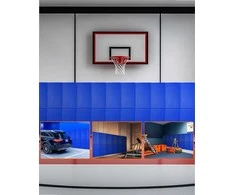 Sienų apsauga sporto salėms ir krepšinio aikštelėms, atsparus plyšimui didelio tankio putplasčio sienos kilimėlis, nuimama apsauginė danga garažui ir rūsiui, minkšta sienų danga