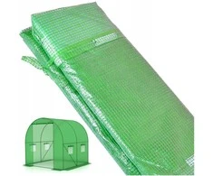 Šiltnamio plėvelė 2x2 m, UV filtru, žalia, 4 m², tunelio danga, sodo plėvelė, pakeičiama danga