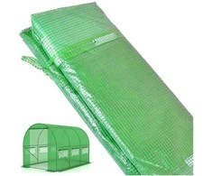 Šiltnamio plėvelė tuneliui 2x3.5m, PE 140g/m2, UV, armuota, tvirta, daržo plėvelė, sodo tunelio danga