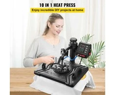 Šilumos presas, 10 viename, daugiafunkcis, marškinėlių presas, kepurių presas, puodelių presas