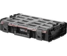 Sistemos organizatorius XL, skirtas smulkių daiktų laikymui, su 12 talpų, įrankių organizatorius, laikymo dėžė