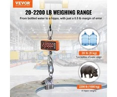 Skaitmeninės kraninės svarstyklės, Nuotolinio valdymo pultas, LED ekranas, 9-1000 kg