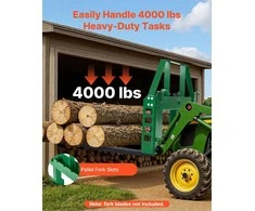 Skid Steer padėklų rėmas sunkiems darbams, 1814 kg keliamoji galia, 115 cm plotis su prikabinimo imtuvu, padėklų šakių rėmo priedas, krautuvo priedas, žemės ūkio technika
