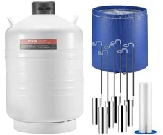 VEVOR Skysto azoto talpykla 30 L su 6 talpyklomis
