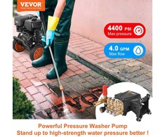 Slėginio plautuvo siurblys, 4400 PSI, 4 GPM, trijų stūmoklių, horizontalus velenas, pakaitinis siurblys